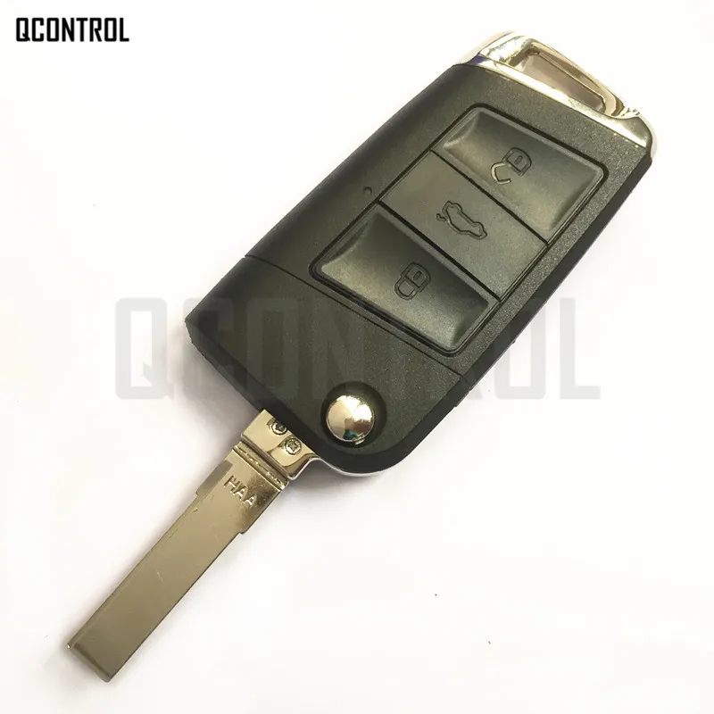 QCONTROL Модернизированный Автомобильный Дистанционный ключ для SKODA 3T0837202C