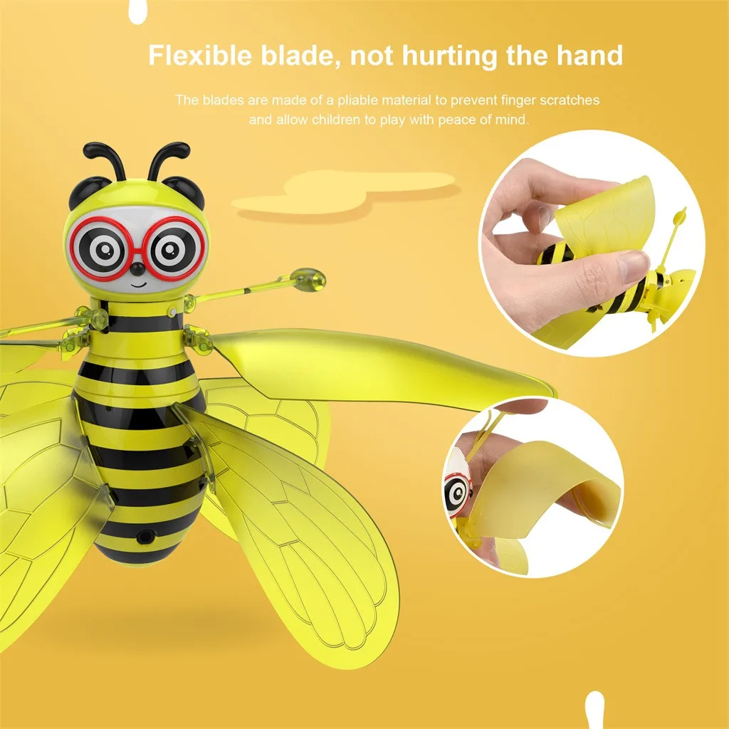 Радиоуправляемый мини Infraed Сенсор пчелы Летающий Индукционная Миньон Дрон