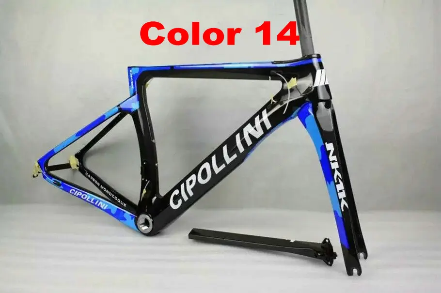 1 K/3 K карбоновый Cipollini NK1K рама красный карбоновый дорожный велосипед/велосипедная карбоновая рама+ красный карбоновый шоссейный руль - Цвет: Color 14