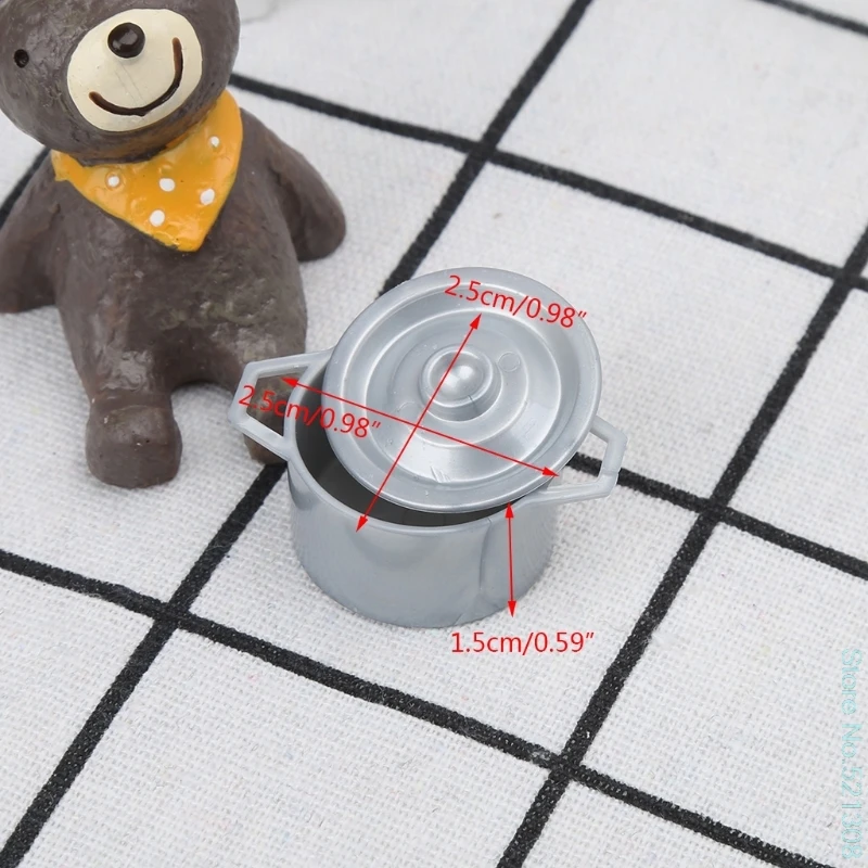 

2020 New 10pcs 1:12 Fork Pot Kitchen Set Food Toys Dollhouse Miniature Dolls Accessories