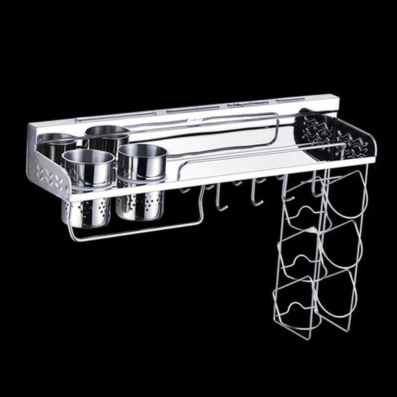 Компактный алюминиевый кухонный держатель для хранения многофункциональный не