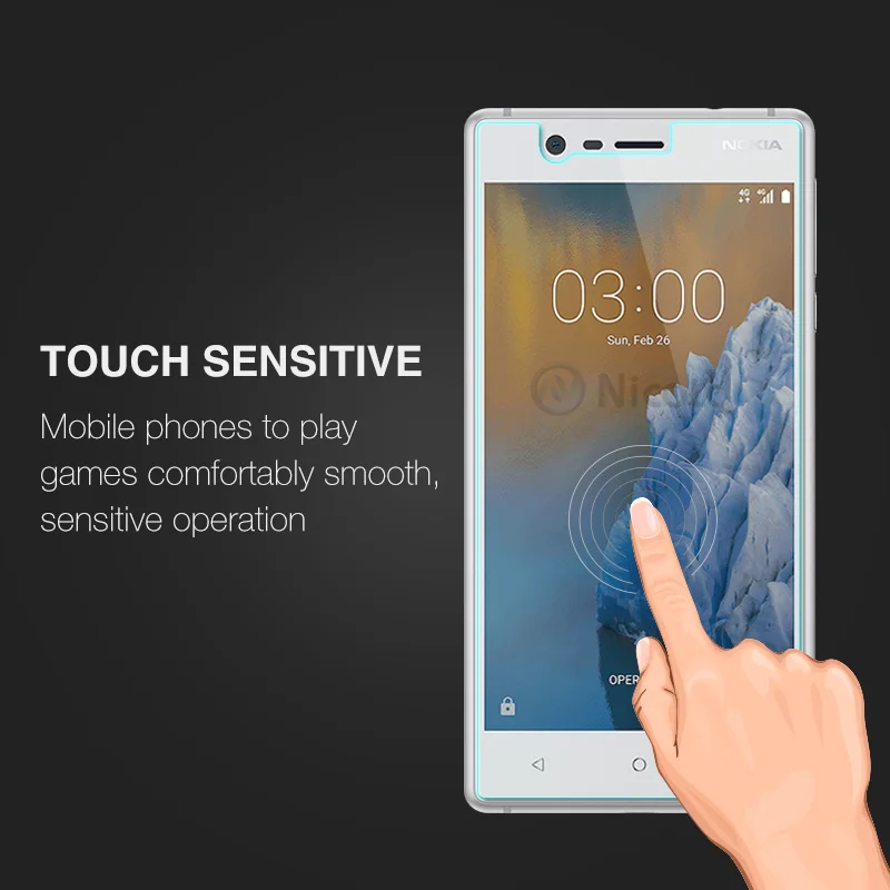 Screen Protector For Nokia 3 5.0 inch Nicotd 9H 2.5D Premium Glass Tempered Nokia3 2017 Protective Film | Мобильные телефоны и