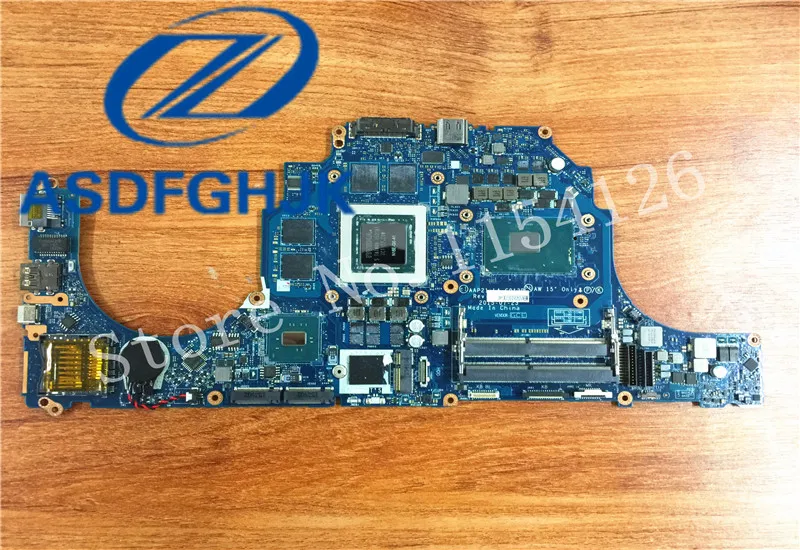 Laptop motherboard for Dell for Alienware 17 R3 CN-0YRFN8 cn-000x1c 00x1c AAP21 LA-C912P I7-6820HQ Non-integrated N16E-GX-A1