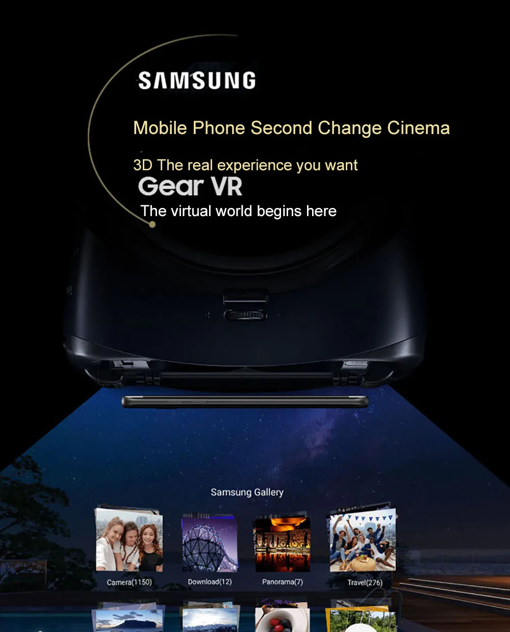 Оригинальные samsung gear VR 4,0 3D очки VR 3D коробка для смартфонов samsung Galaxy S9 S8 S8+ Note7 Note 5 S7 S6 S6edge