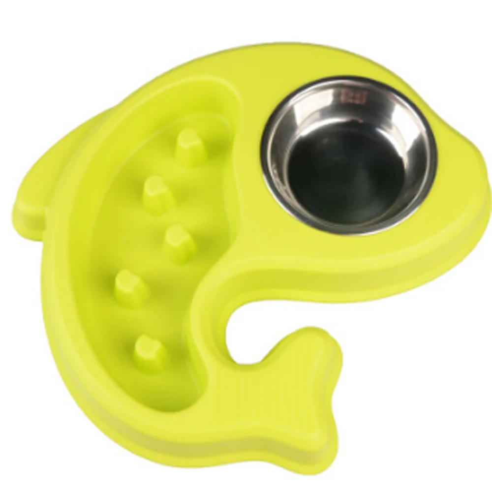 Пластиковая миска для медленной еды домашних животных антидроссельная