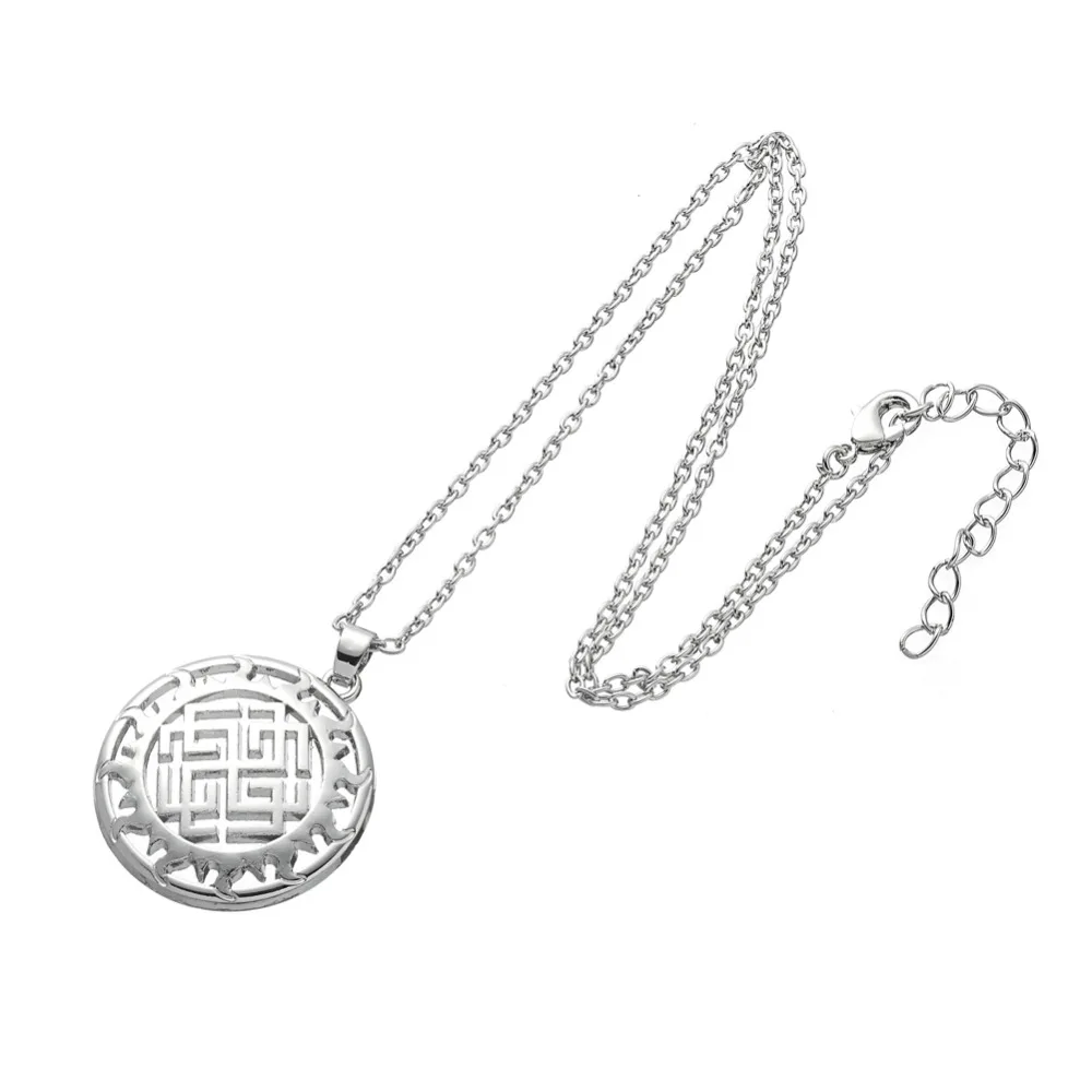 Teamer модная цепочка золотого цвета кулон ожерелье Солнечный талисман амулет