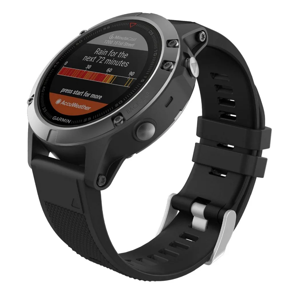 Quick Fit 22 мм ремешок для часов мягкий силиконовый сменный Garmin Fenix 5 forerunner 935