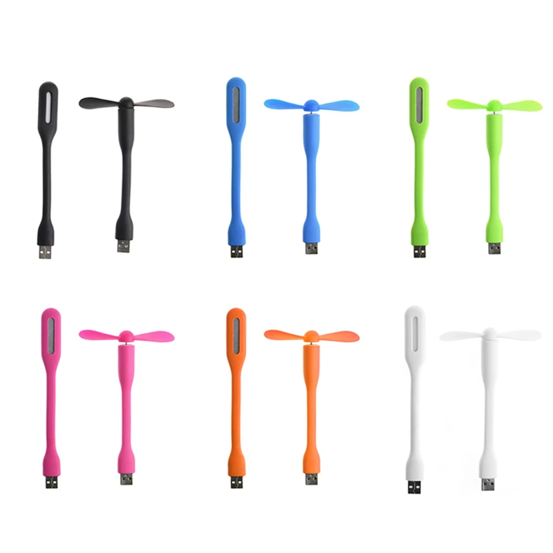 

Portable USB Fan Led Light USB Gadgets For MacBook Laptop Notebook PC Power Bank