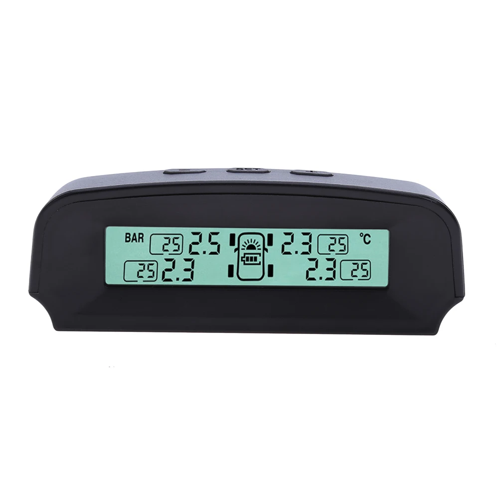 Новая TPMS автомобильная система мониторинга давления в шинах Солнечная энергия LCD