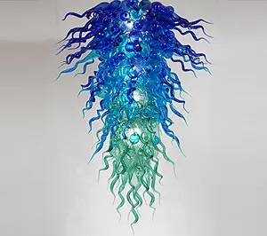 

Free Shipping New Arrival Cheap Blue and Green Hotel Lobby Big Chandeliers