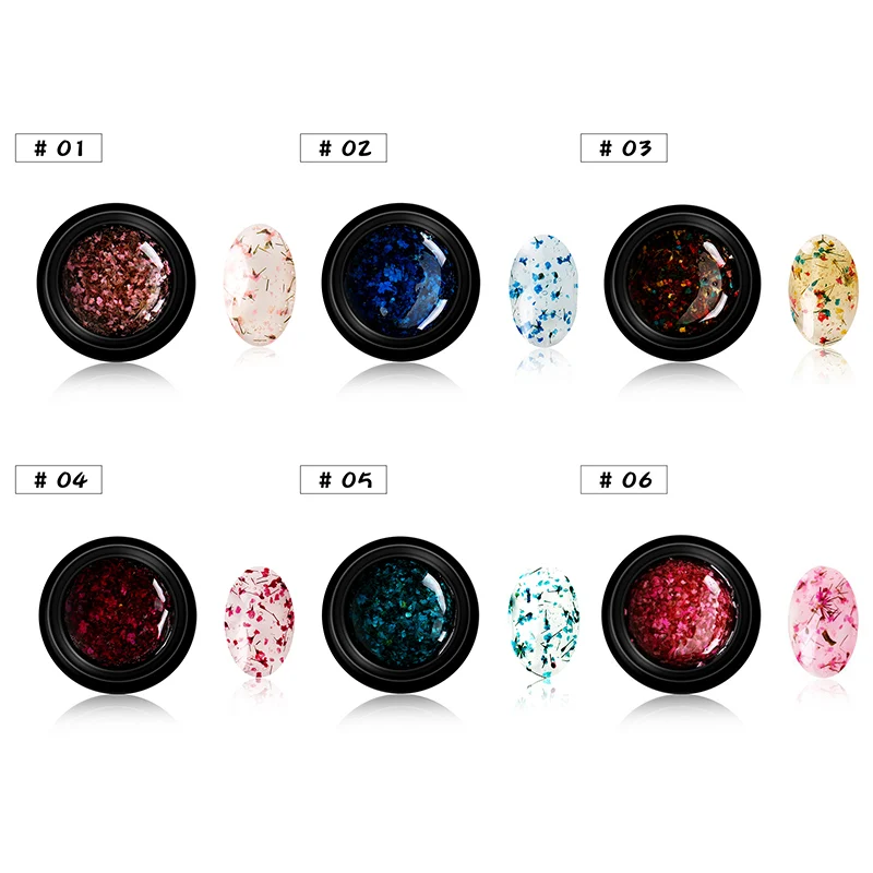 Горячий 1 шт сухой цветок УФ гель лак для ногтей светодиодный прозрачный дизайна