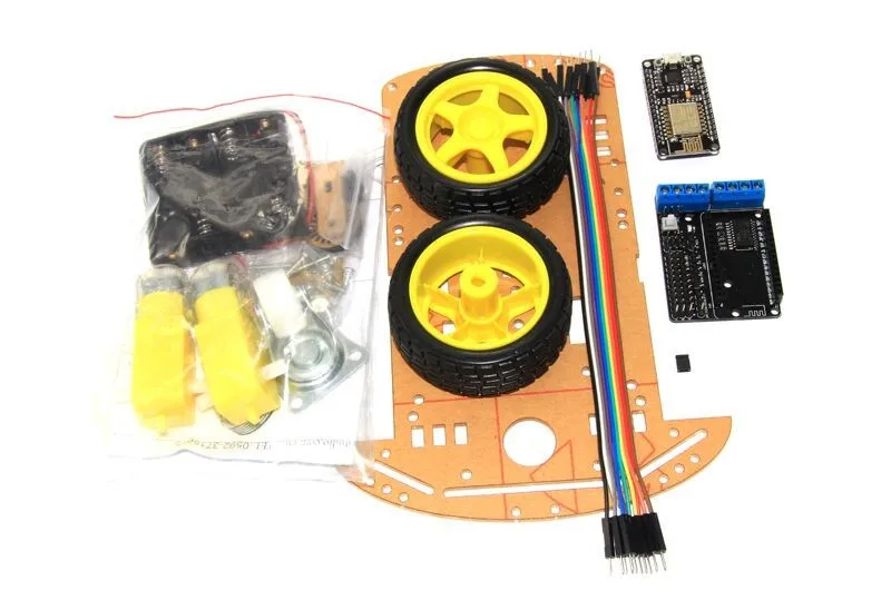 Умный автомобильный комплект 2WD Rc Wifi L293D для модели ESP8266 Esp 12e Diy Toy Remote Control By Phone Lua