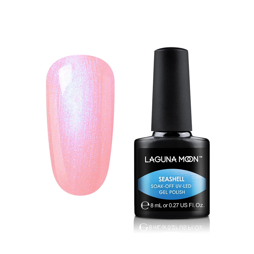 Lagunamoon Newest Shell Glitter UV Gel Nail Polish Nail Art DIY Design Soak Off UV LED Long Lasting Varnish Nail Paint Lacquer - Цвет: 17