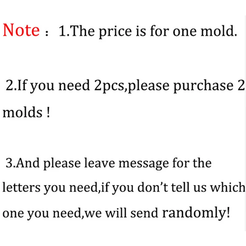 

English Letters Shaped Punctuation Concrete Silicone Mold House Numbers Cement Home Supplies Handmade Crafts Moulds PRZY 001