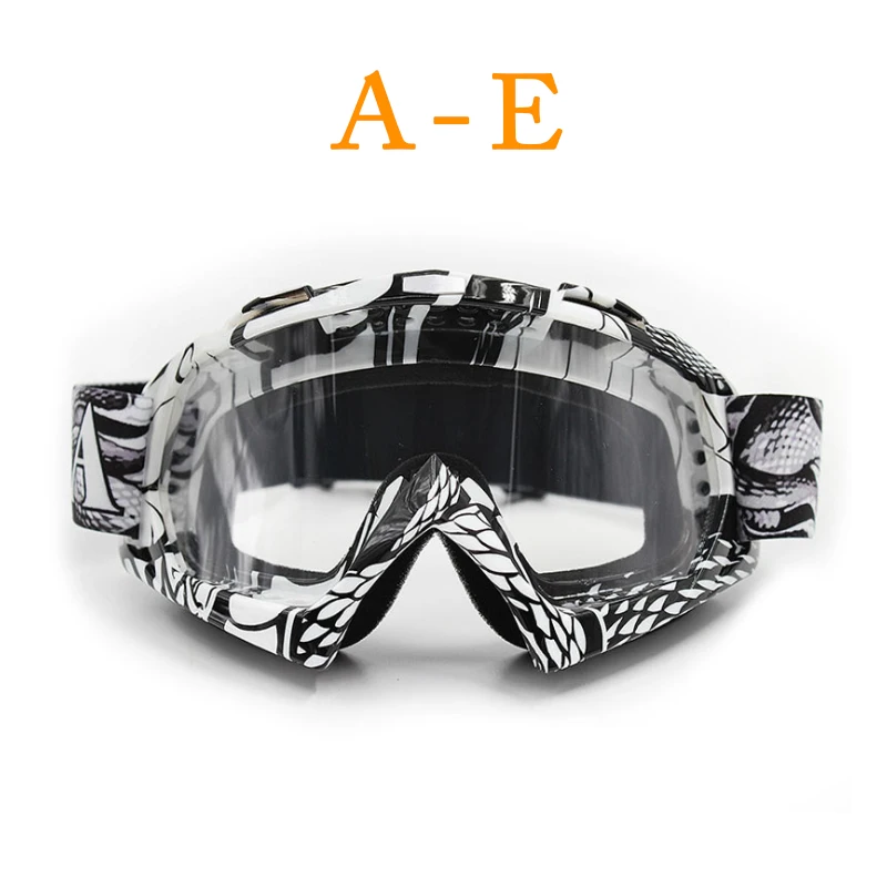 Новинка, очки с УФ-защитой, в полоску, Gafas, Moto rcycle, очки для мотокросса, лыжные, беговые, гибкие, грязевые, велосипедные очки - Цвет: C2