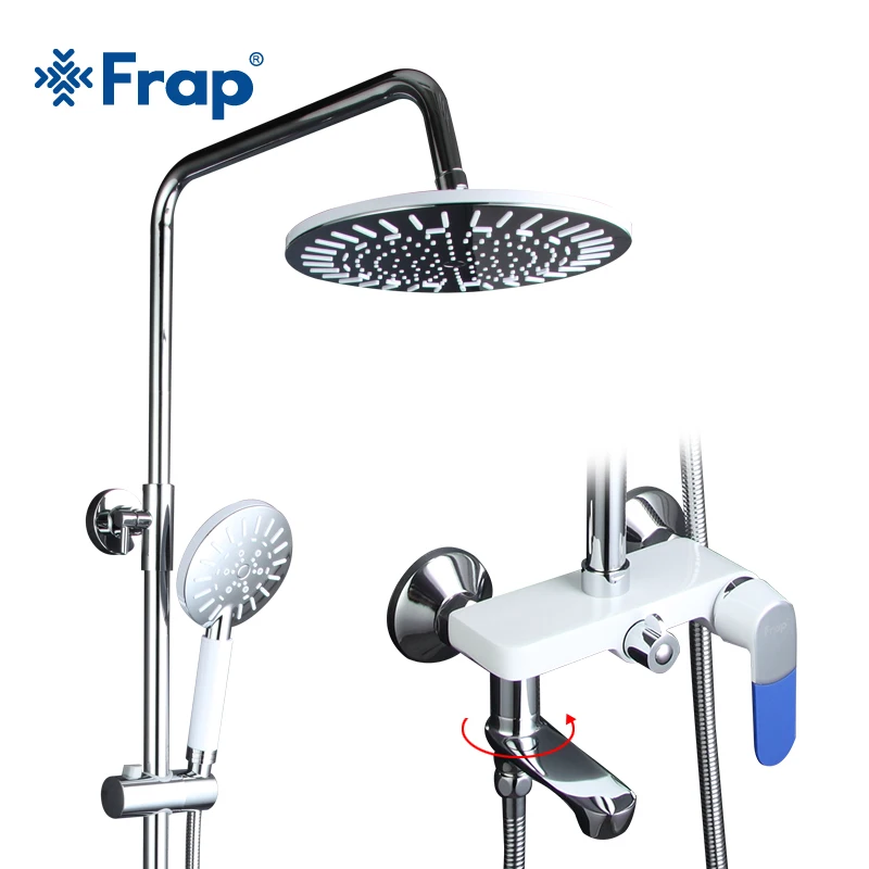 Смеситель для душа Frap в ванную комнату кран настенный Водопад|Смесители душа| |