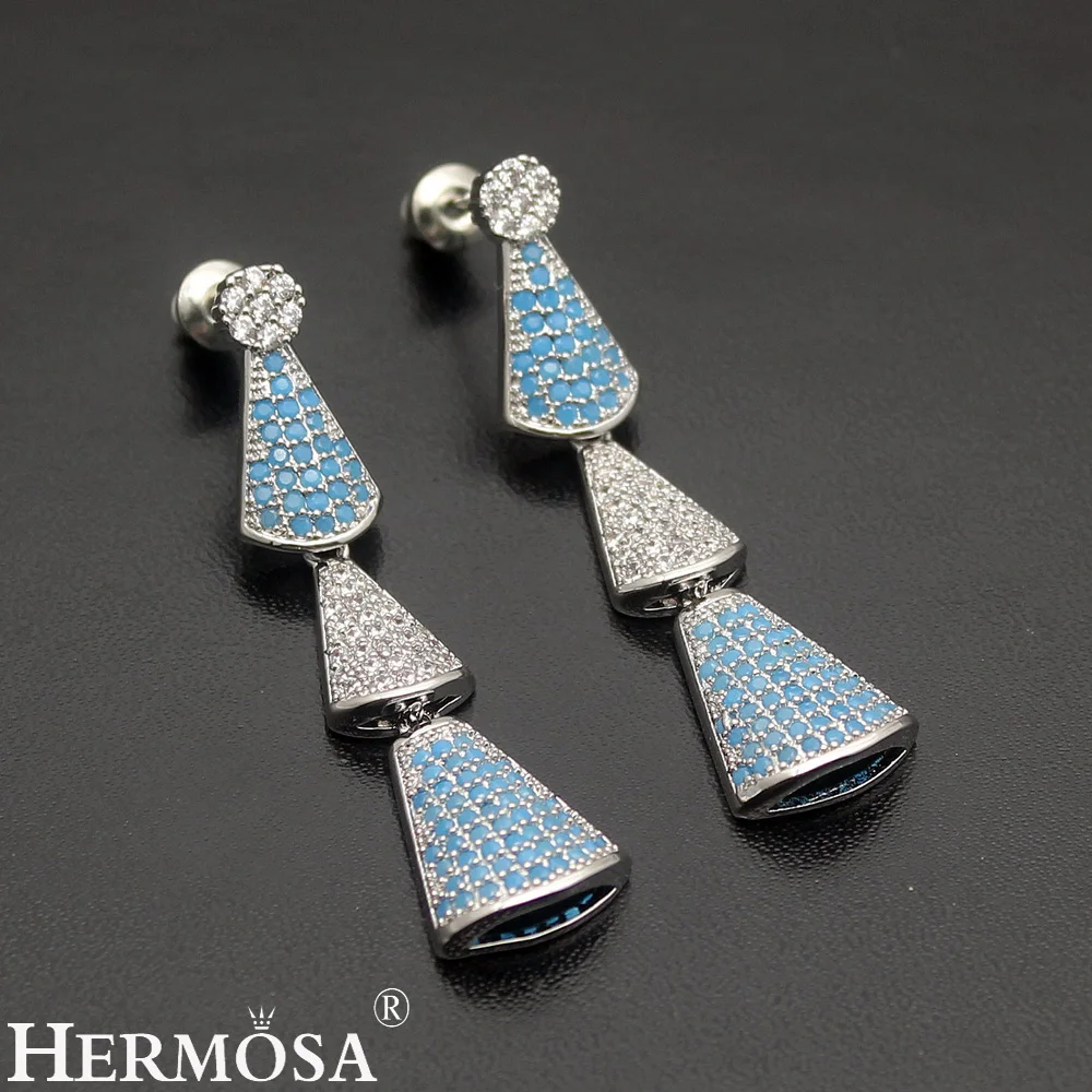 HERMOSA ювелирные изделия Новые Свадебные украшения 925 стерлингового серебра
