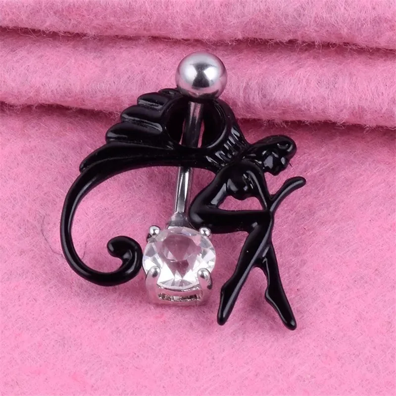 Женское кольцо для пупка из хирургической стали|piercing body jewelry|body jewelrynavel bars |