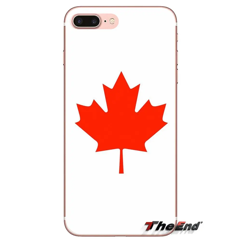 Canadian flag emblem Maple leaf Soft Transparent Cover Bag For iPod Touch Apple iPhone 4 4S 5 5S SE 5C 6 6S 7 8 X XR XS Plus MAX |
