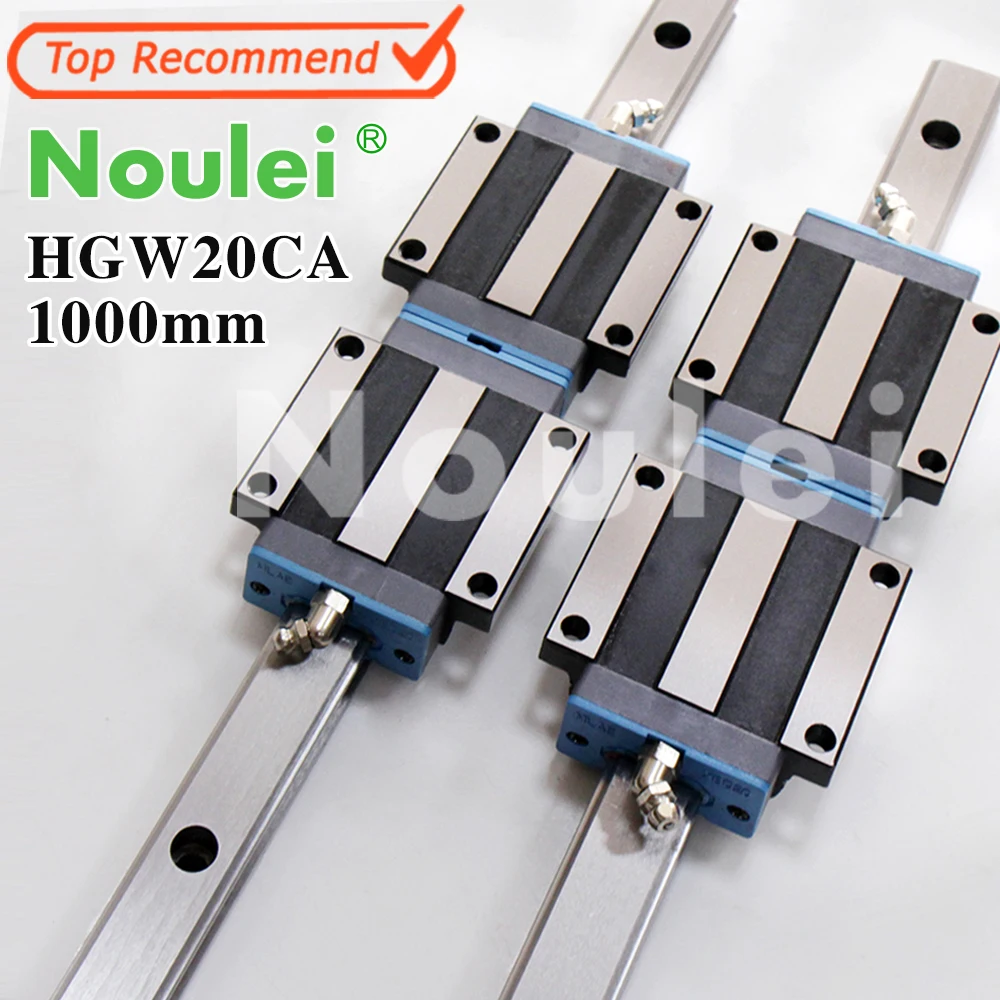 Noulei HGW20CA подвижные скользящие блоки с HG20 1000 мм линейная направляющая 20 для ЧПУ