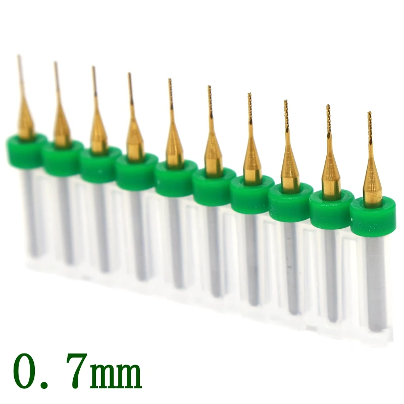 Фреза PCB 10 шт. для деревообработки с ЧПУ фрезерные инструменты 0 7 мм 8 миниатюрная