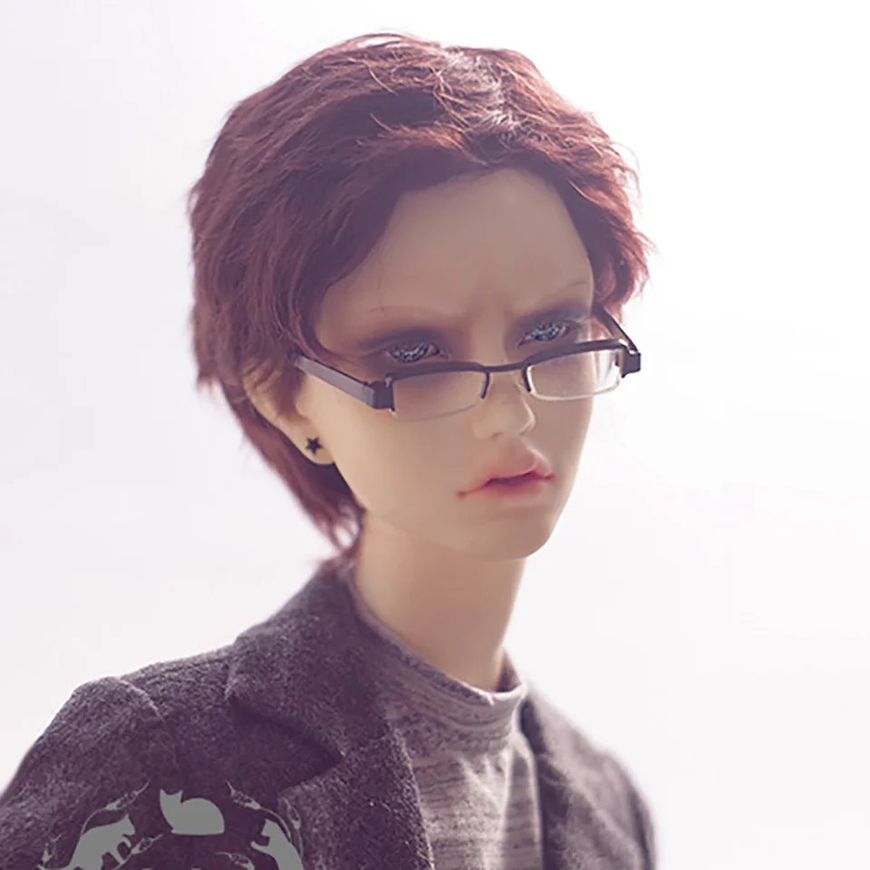 Кукла Cateleya BJD с париком, мохер, короткие волосы, 1/6, 1/4, 1/3, uncle milk tea, коричневая кукла, аксессуары