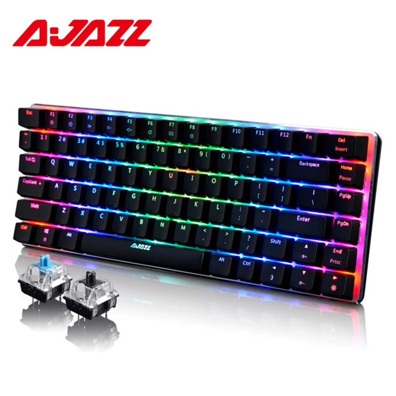 Клавиатура Ajazz AK33 игровая механическая проводная 82 клавиши русская/английская