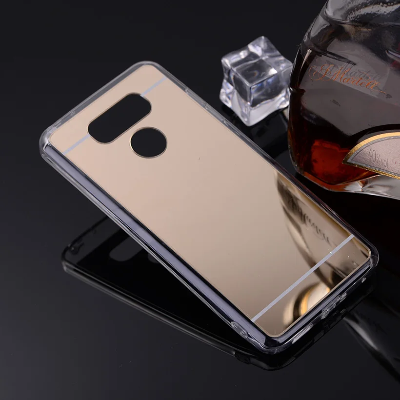Gold Case TAOYUNXI зеркальный чехол для LG G6 V30 G5 V20 чехол s силиконовый пластиковый чехол для LG G6+ Pro V30 Plus G7+ ThinQ H870DS G5 Lite чехол - Цвет: Gold Case