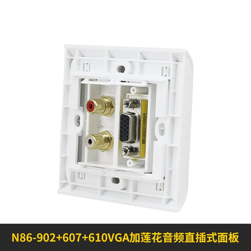 N86 902 + 607 610 VGA лотоса аудио Панель vga линии разъемы проводки Панель|Электрические