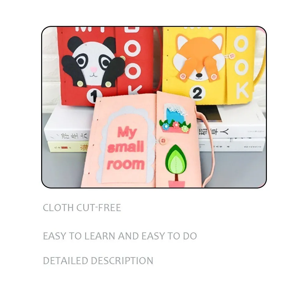 3D мягкая детская ткань книга для раннего образования рисования ручной Пазл