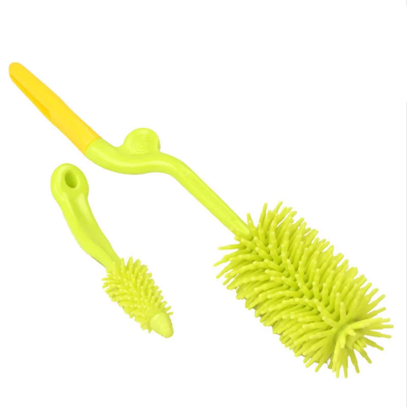 2 шт Детская Бутылочка щетка чашка для молока воды Чистящая силиконовая