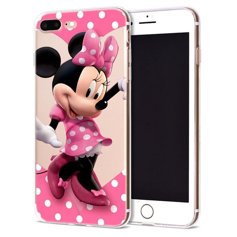 Чехол для Apple iPhone 6 6S 7 Plus X 10 милый мягкий чехол из ТПУ с Минни Оригинальный 8 B311 |