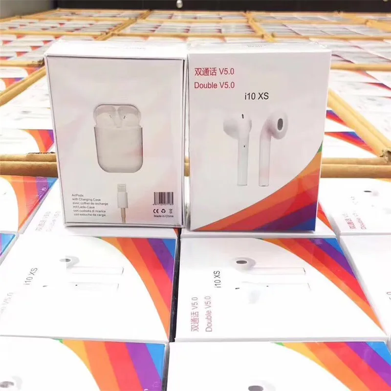 Популярный Стиль i10xs bluetooth гарнитура 5 0 в уши тяжелый бас для бега беспроводная