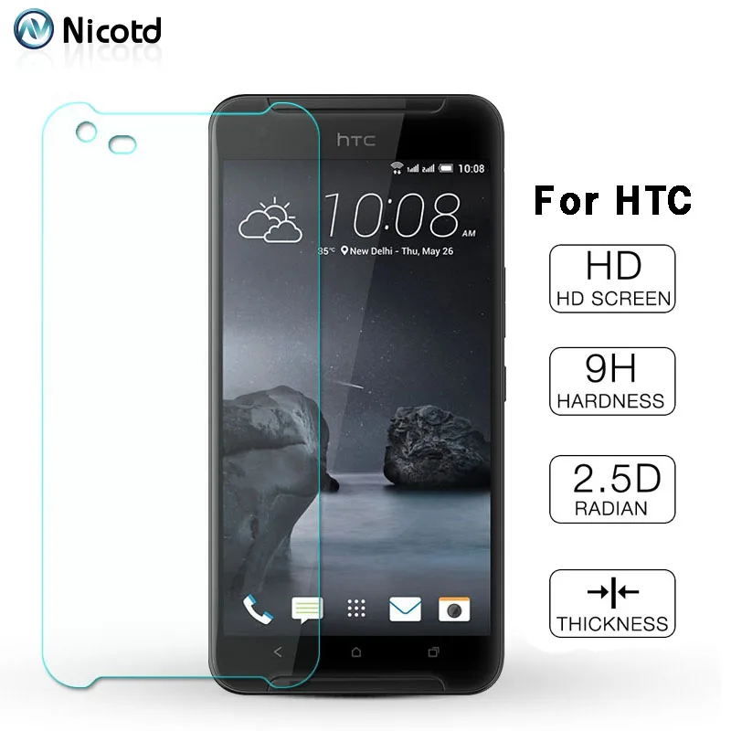 Защитное стекло 9H для HTC Desire 12s закаленное One M9 Plus 628 825 630 530 625 Защитная пленка