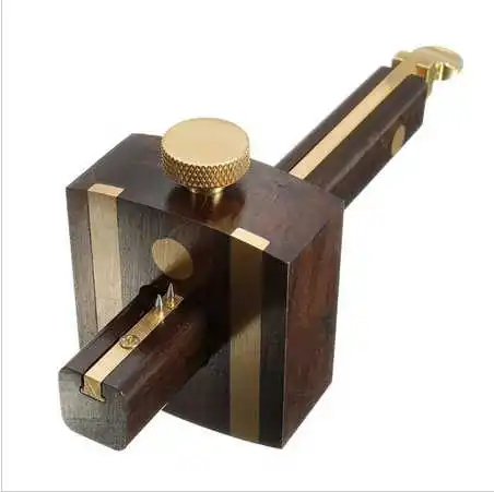 Черное дерево+ Чистая медь столярная Деревообработка scriber, carpenter Mark Scribers инструмент