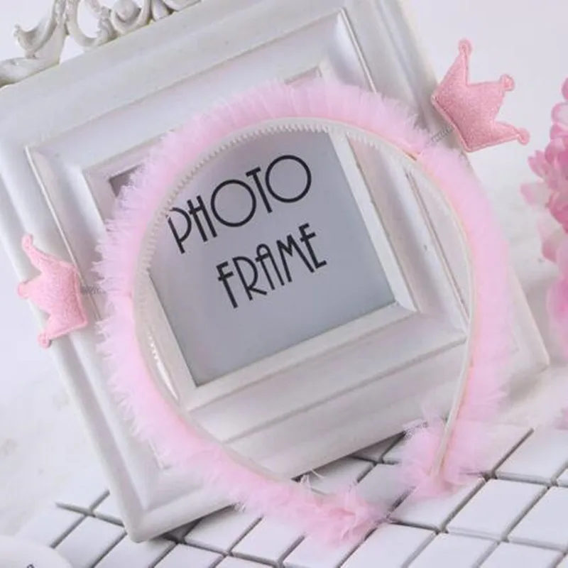 

Candy Color Crown Lace Headband For Kids Girls Princess Hair Band Headress Party Dress Hair Halloween Christmas