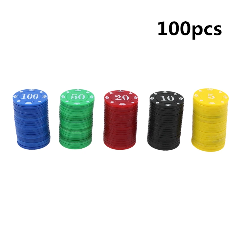 100pcs Acrylic Scrub Tokens Creative Mahjong Poker Plastic for Woman Man Lady | Спорт и развлечения