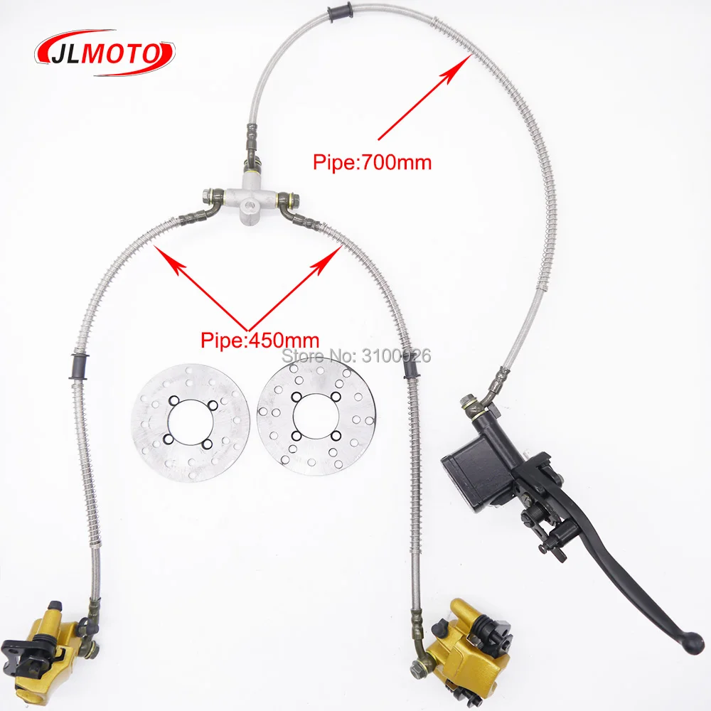 

1Set 340mm Suspension 250mm Shock Swing Arm Steering Knuckle Spindle with 110mm Disc Brake 4 STUD Wheel Hub Fit For Buggy ATV