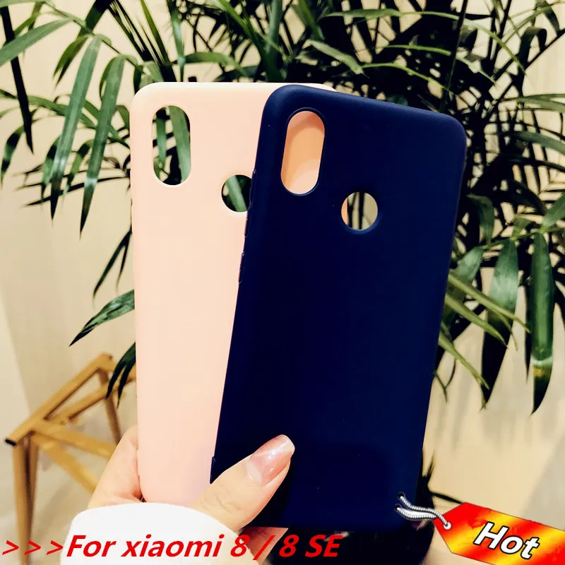 Простой сплошной цвет силиконовый чехол из ТПУ Для xiaomi poco F1 8 8SE 8PRO lite для телефона