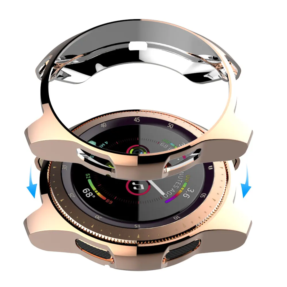 Тонкий защитный чехол для часов из ТПУ с покрытием Samsung Galaxy Gear S3 46 мм 42 мягкая