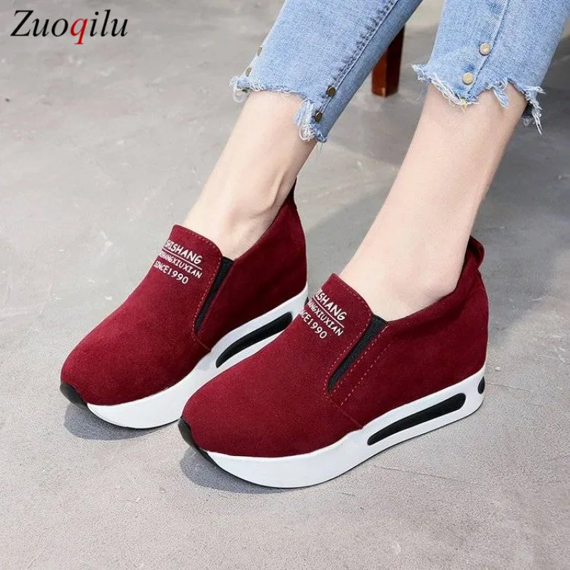 2020 Повседневная обувь на платформе Женская Сезон лето осень Кроссовки визуально