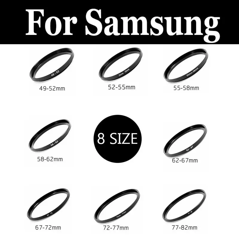 49-82 мм объектив Step Up фильтра переходное кольцо для samsung NX mini NX30 NX300 NX3000 NX300M NX5 NX500 ST76