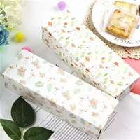 30pcslot flamingo floral long gift box mooncake cookies bakery packaging paper boxes gift packing party supplies