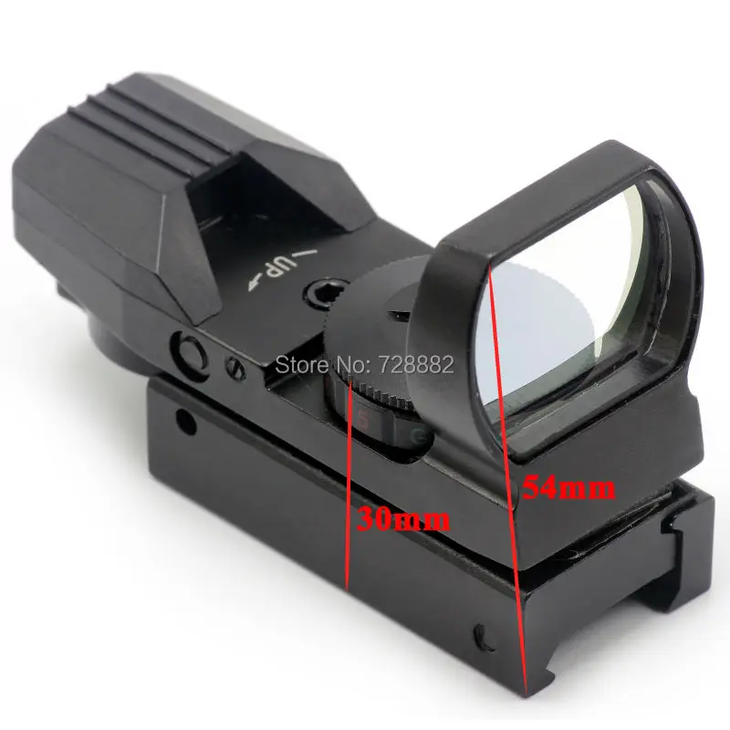 Голографический 4 Перекрестный красный / зеленый точечный Tactical Коллиматорный