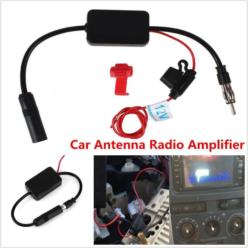 12 V автомобильный Грузовик стерео антенна FM AM радио встроенный усилитель