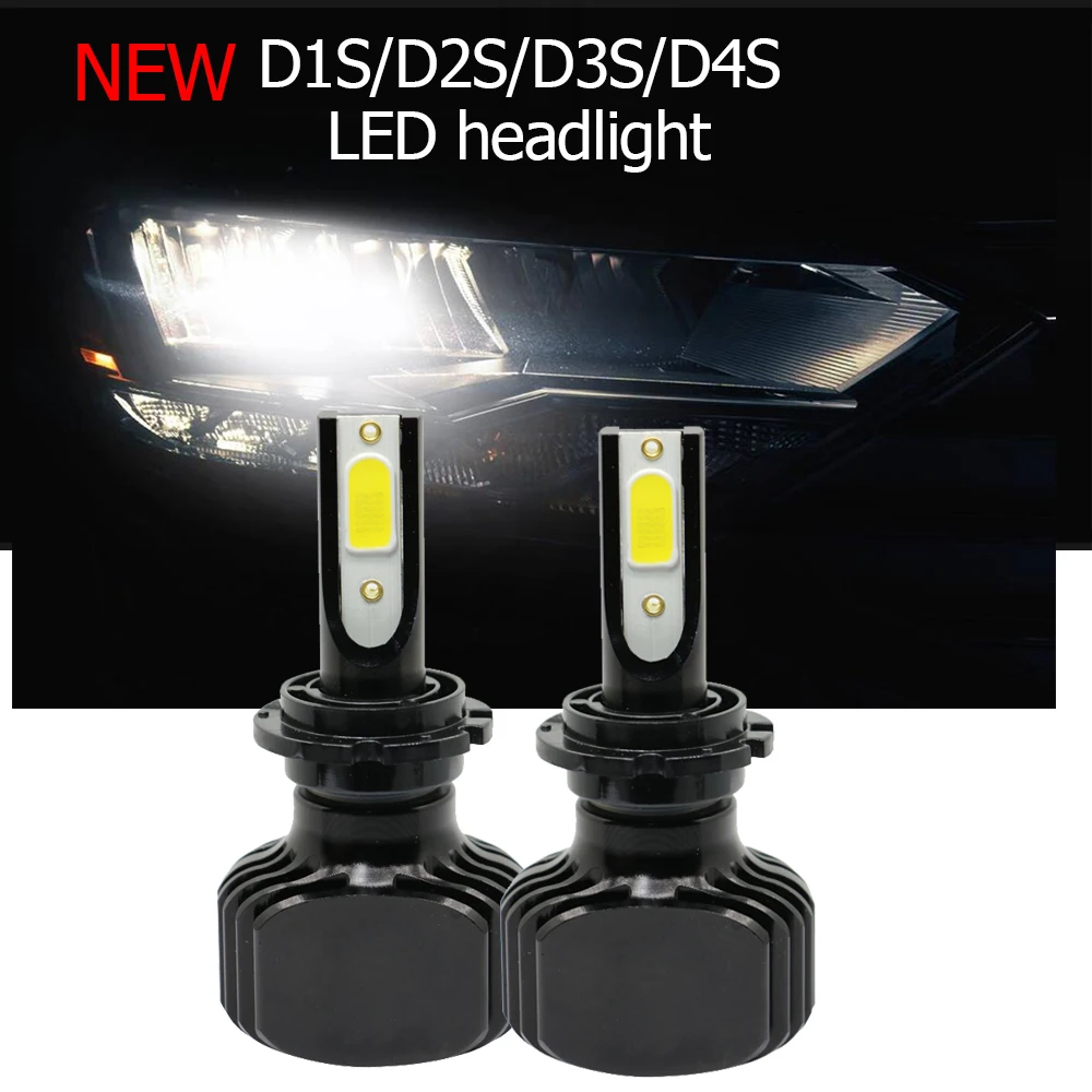 Автомобильная фара YAMYFF D2S D1S светодиодный ные лампы LED D3S D4S 12 в 30 Вт 6000 лм COB