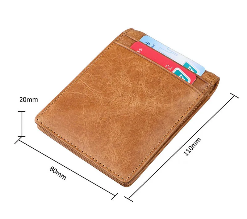 Кошельки мужские RFID кошелек для мужчин и женщин Зажимы для денег из натуральной кожи зажим для денег держатель Зажим для денег женский кожаный портмоне мужской маленький кошелёк натуральная кожа гаманець мужское жен