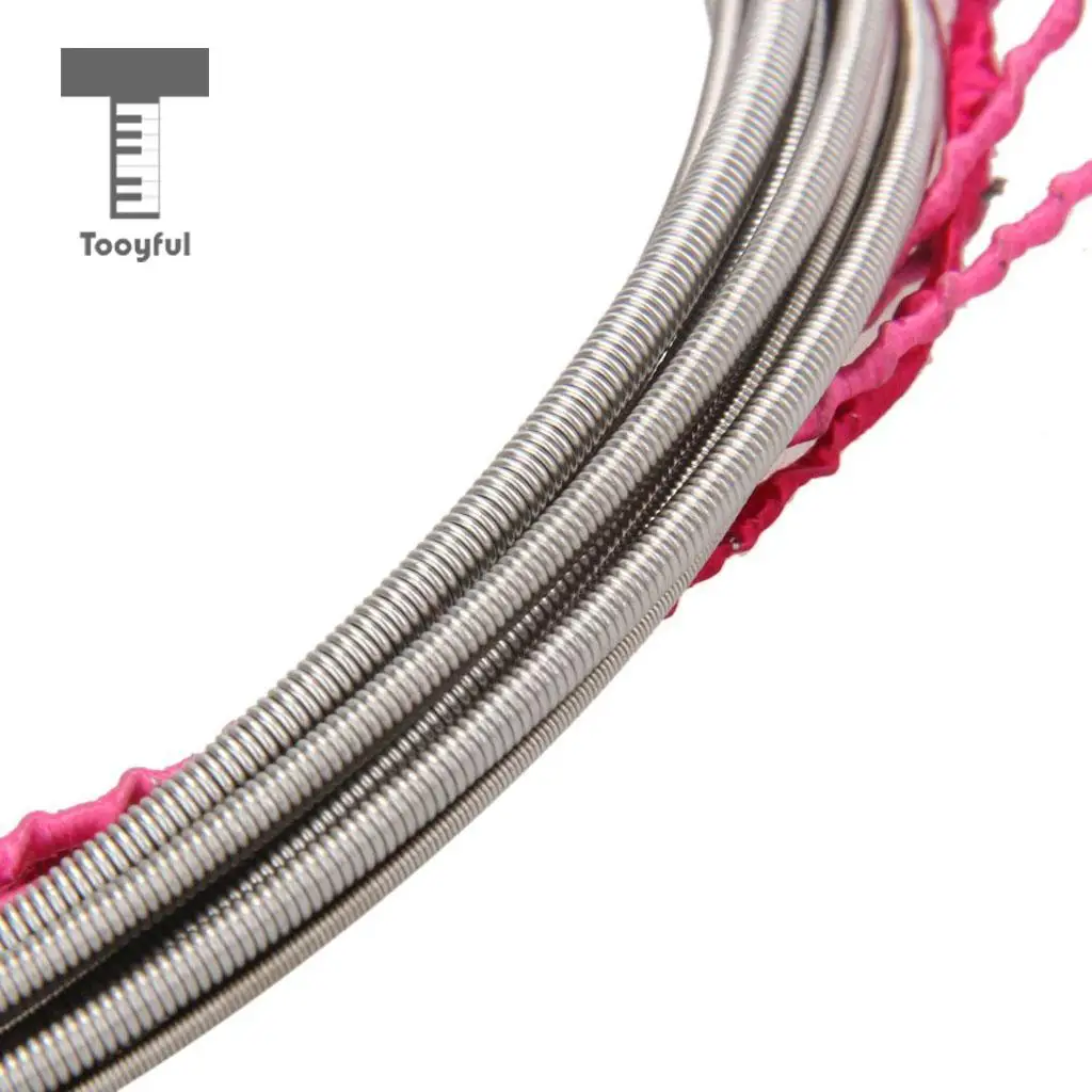 Set of 5 Steel Strings for String Bass Guitar Great Replacement Durable | Спорт и развлечения