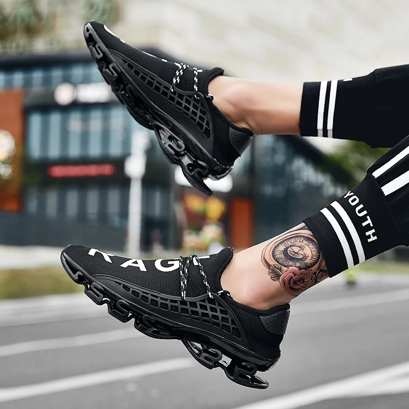 2019 New Casual Men Shoes Trainers Walking Summer Comfortale Fashion Mash Light Big Size 13 47 Black | Обувь