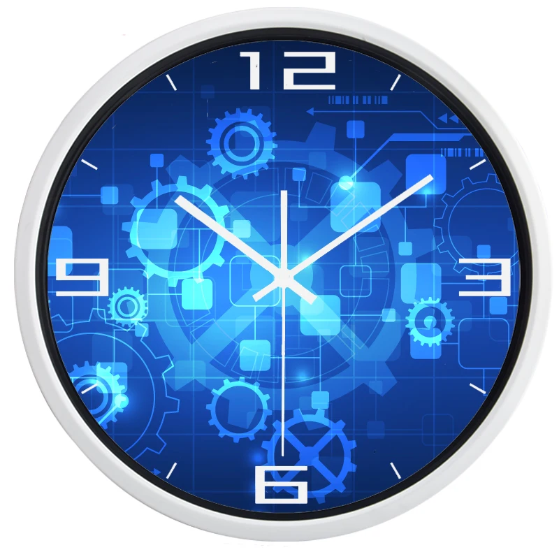 Креативные промышленные настенные часы стеклянные современные абстрактные | Дом